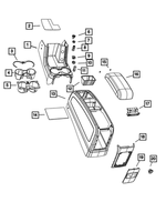 68067584AA - : Floor Console Bumper for Mopar Image