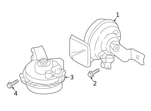 Horn for 2024 Hyundai Santa Cruz #0
