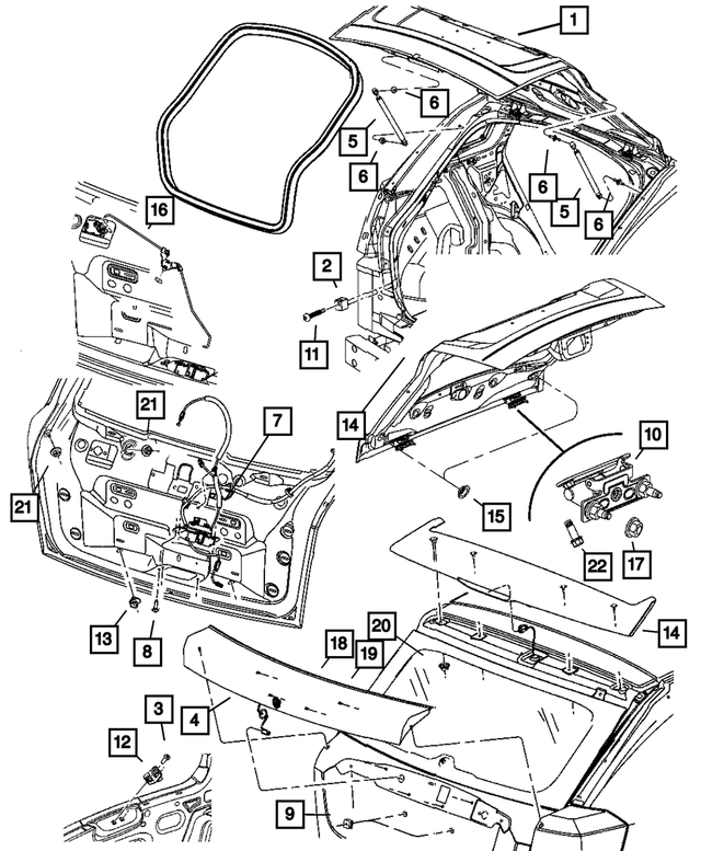 5160254AB - Doors, Door Mirrors and Related Parts: Rubber Bumper for Mopar Image