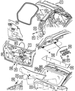 5074151AB - Doors, Door Mirrors and Related Parts: Liftgate for Dodge: Caliber Image