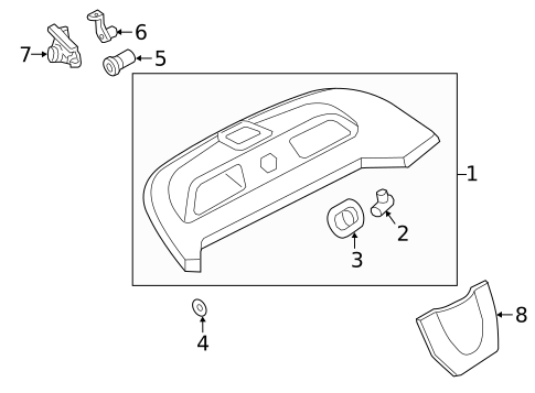 Interior Trim - Trunk for 2017 Audi TT Quattro #0