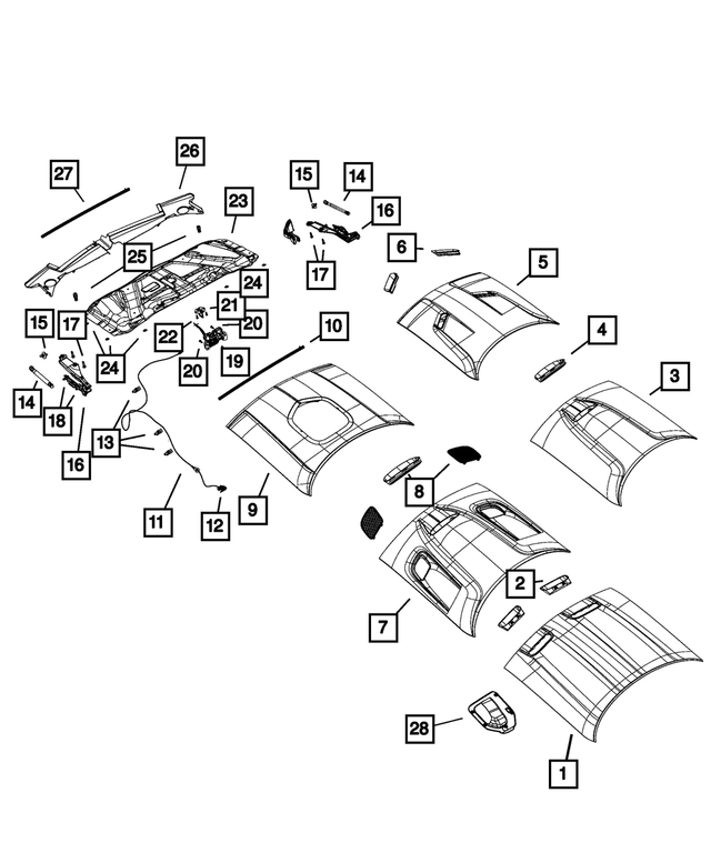 68423292AI - : Hood for Mopar Image