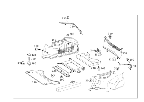 Luggage Compartment Covering for 2018 Mercedes-Benz CLS 63 AMG&reg; S #0