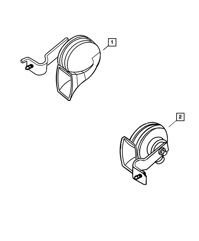 4760944AE - Electrical: Horn And Bracket for Mopar Image