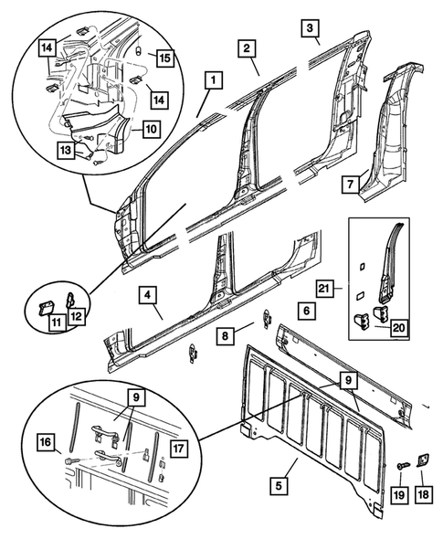 Aperture Panel for 2003 Dodge Dakota #1