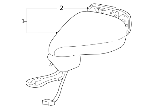 Outside Mirrors for 2007 Lexus LS460 #0