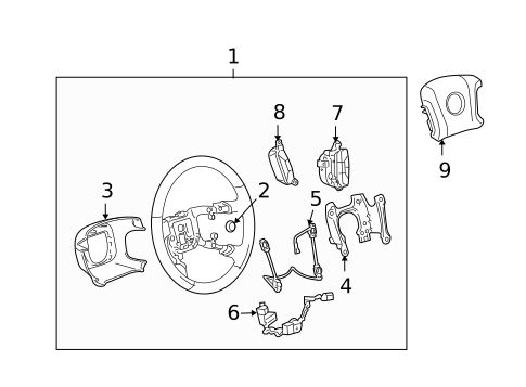 Steering Wheel & Trim for 2009 Buick Lucerne #0