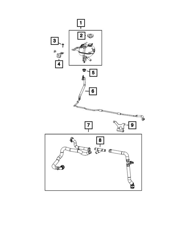 68238829AA - Cooling: Hose Bracket for Mopar Image image