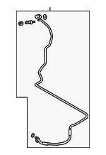 4G0816741AG - HVAC: A/C Refrigerant Liquid Hose for Audi Image