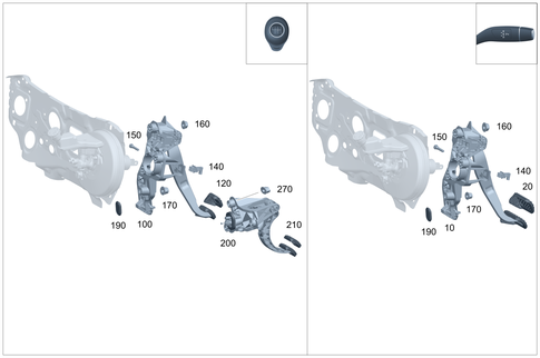 Pedal Assembly with Bearing for 2024 Mercedes-Benz GLA35 AMG #0