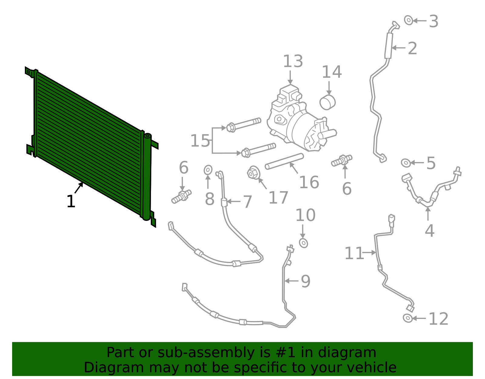 A/C Condenser - Porsche (PAB-816-411-50)