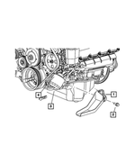 6101794 - Engine 4.7L Eight Cylinder: Hex Head Bolt And Coned Washer, Mounting for Mopar Image