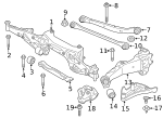 7147201307 - Suspension: Lower Cover Nut for BMW Image
