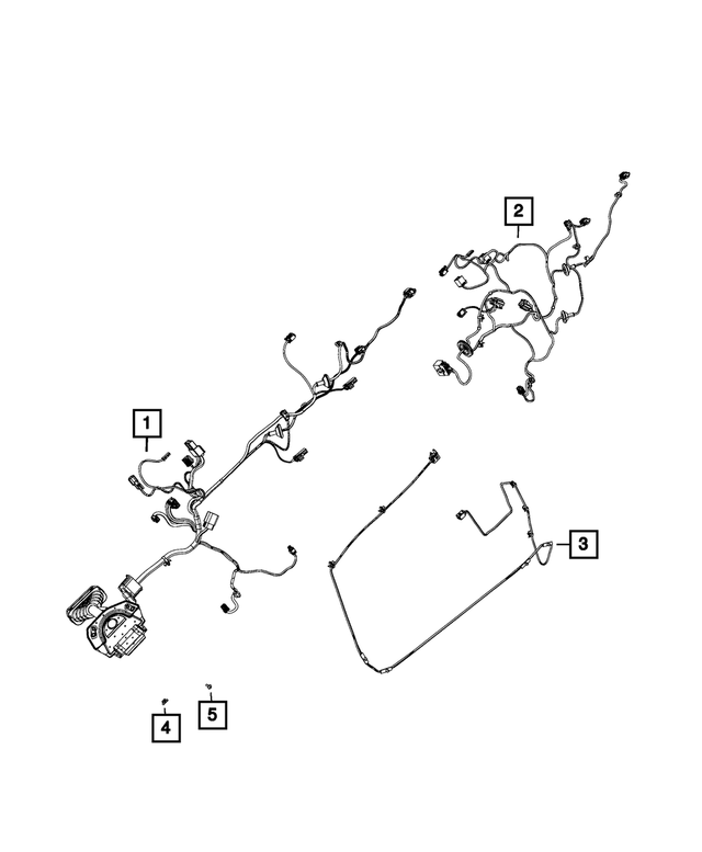 68092360AF - Electrical: Front Door Wiring, Right Front Door for Mopar Image image