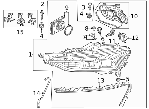 Headlamp Components for 2024 Audi e-tron GT #0