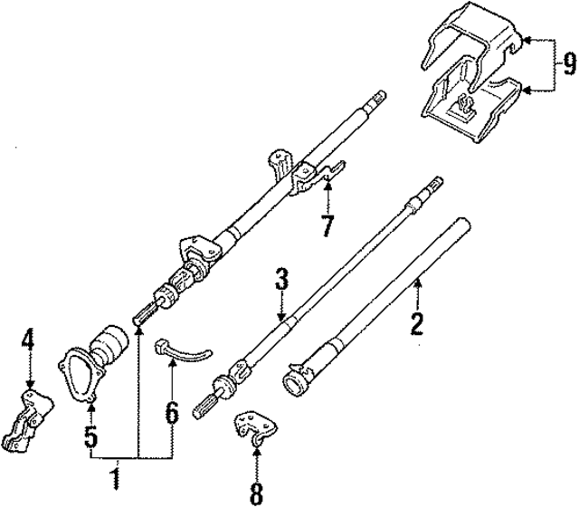4882060A05 - : Steering Shaft for Nissan Image