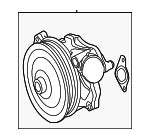 AJ813909 - Cooling System: Water Pump Assembly for Jaguar Image