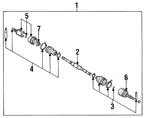 Axle Shaft for 1990 Nissan Sentra #0