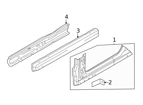 Rocker Panel for 2021 INFINITI Q60 #0