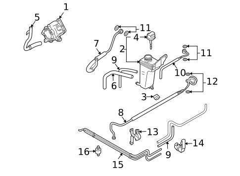 Pump & Hoses for 2005 Audi Allroad Quattro #0