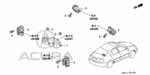 90321SV4003 - Electrical/Exhaust/Heater/Fuel: NUT-WASHER (6MM) (PAINT CUTTING) for Acura Image