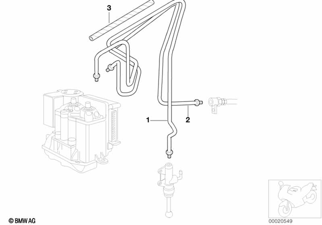 34322310078 - Brakes: Spiral Conduit - L=1500Mm for BMW-Motorrad Image image