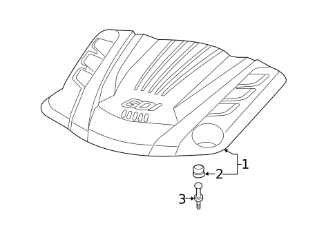 Engine Appearance Cover for 2013 Hyundai Genesis Coupe #0
