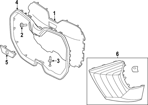 Grille & Components for 2023 BMW iX #1