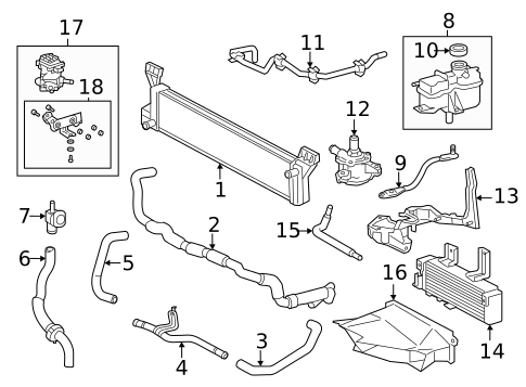 Trans Oil Cooler for 2019 Toyota Highlander #0