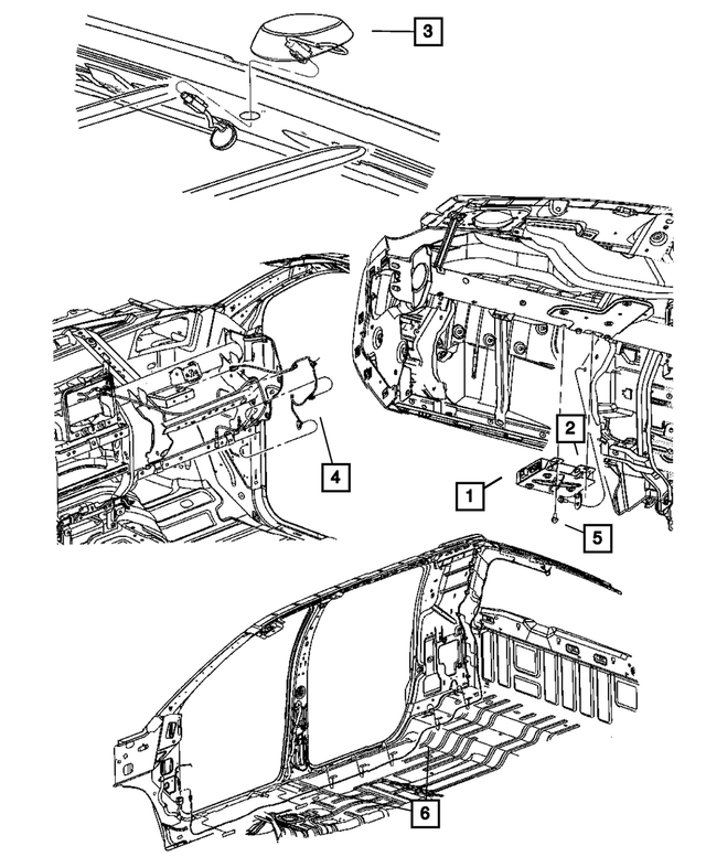 56046030AA - Electrical: Satellite Antenna Jumper Wiring for Mopar Image