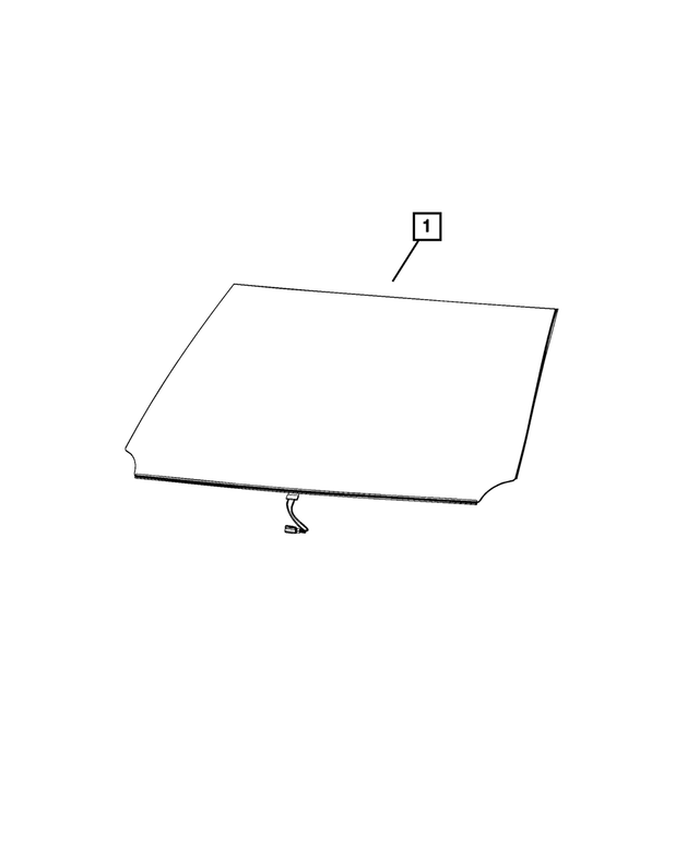 55112789AE - Glass: Windshield for Mopar Image