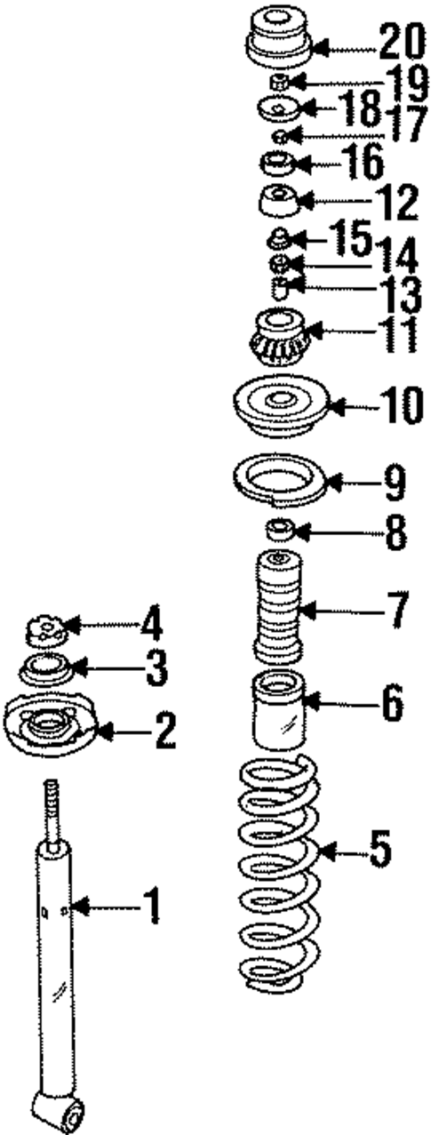 Struts & Components for 1993 Volkswagen Golf #0