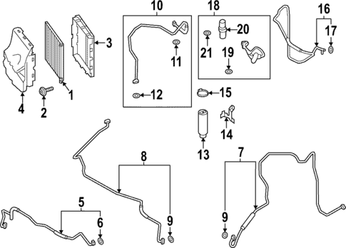 Condenser, Compressor & Lines for 2023 Porsche 911 #0