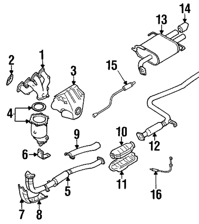 226A040U62 - : Oxygen Sensor for Nissan: 200SX, Altima, Maxima, Sentra Image