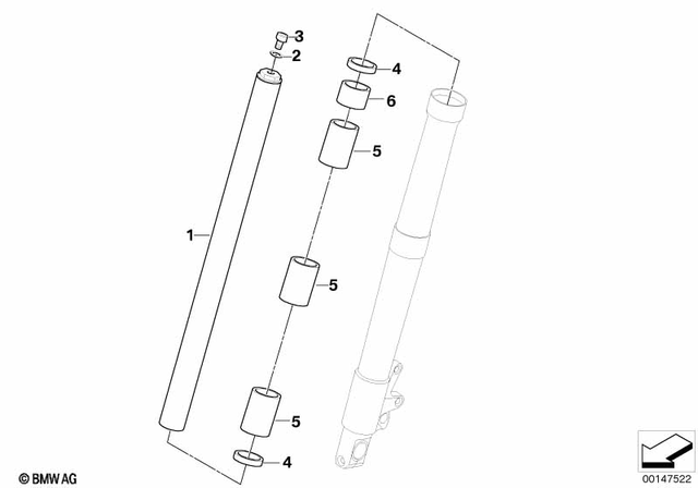 31422330054 - Front Axle, Front Suspension: O-Ring -  for BMW-Motorrad Image image