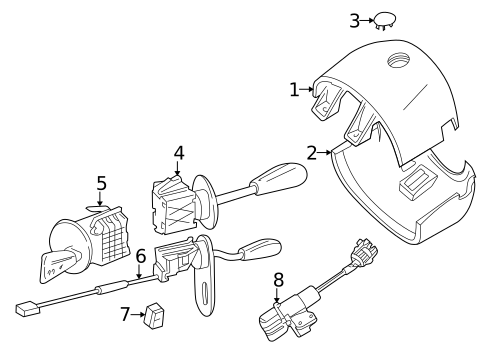Shroud, Switches & Levers for 2002 BMW Z8 #0