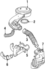 25095498 - Engine: Air Cleaner for Pontiac: Fiero Image