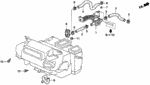 79722SL0A00 - Electrical/Exhaust/Heater/Fuel: HOSE, WATER INLET (HEATER) for Acura Image