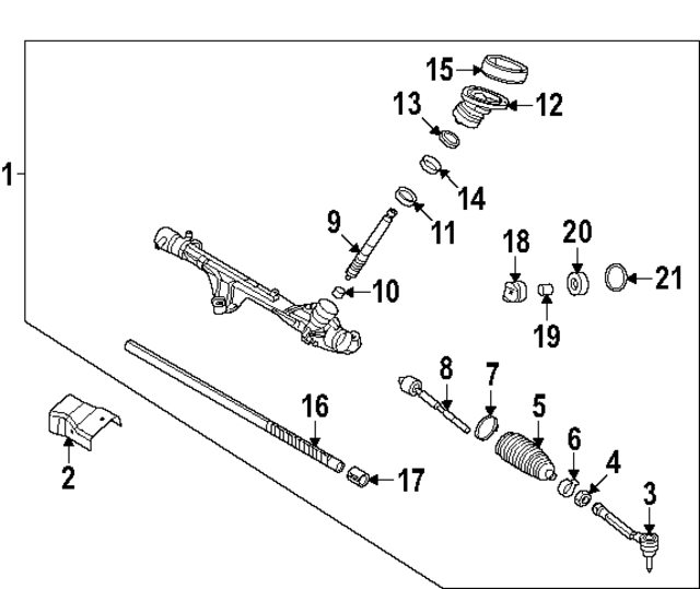 56512L1000 - : Pinion Assembly for Kia Image