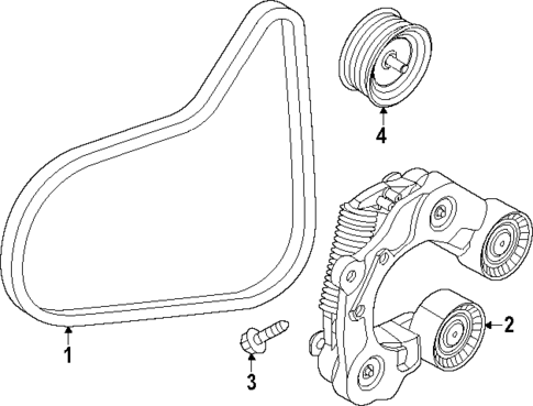 Belts & Pulleys for 2024 Hyundai Santa Fe #0