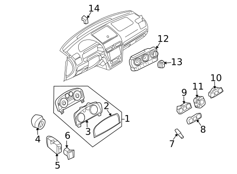 Driver Information Center for 2007 Ford Fusion #0