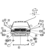 55077794AD - Electrical: OEM NEW 2006 Mopar Dodge Ram 1500 Headlamp Park And Turn Lamp Right 55077794AD for Dodge: Ram 1500, Ram 2500, Ram 3500 Image