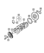4884877AB - 2.4L Gas; Engine: Washer, Mounting for Chrysler: 200, Sebring | Dodge: Avenger, Caliber, Dart, Journey | Fiat: 500X | Jeep: Cherokee, Compass, Patriot, Renegade, Wrangler | Ram: ProMaster City Image