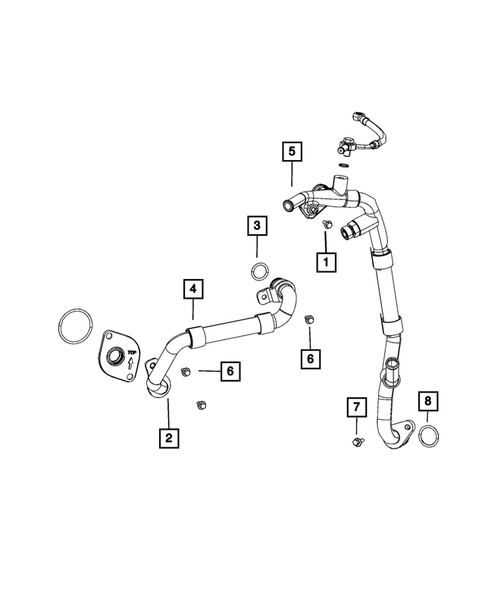 EGR Cooling System for 2019 Ram 3500 #1