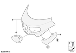 46637669317 - : Cover, Headlight Left for BMW-Motorrad Image