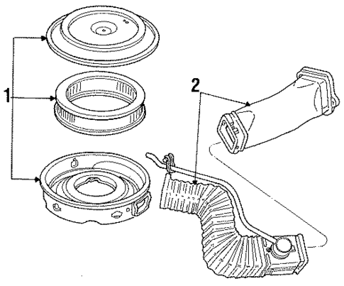 Air Intake for 1989 Ford E-350 Econoline Club Wagon #1