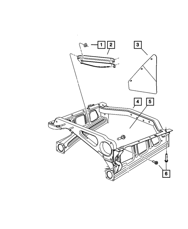 52124516AB - Rear Suspension: Spare Tire Shield, Secondary for Mopar Image