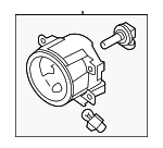 26120W010P - : Fog Lamp Assembly for Mitsubishi: Outlander Sport Image