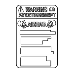 FE0157K92A - Body: Air Bag Label for Mazda Image