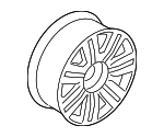 6L3Z1007L - Suspension: Wheel, Alloy for Ford Image